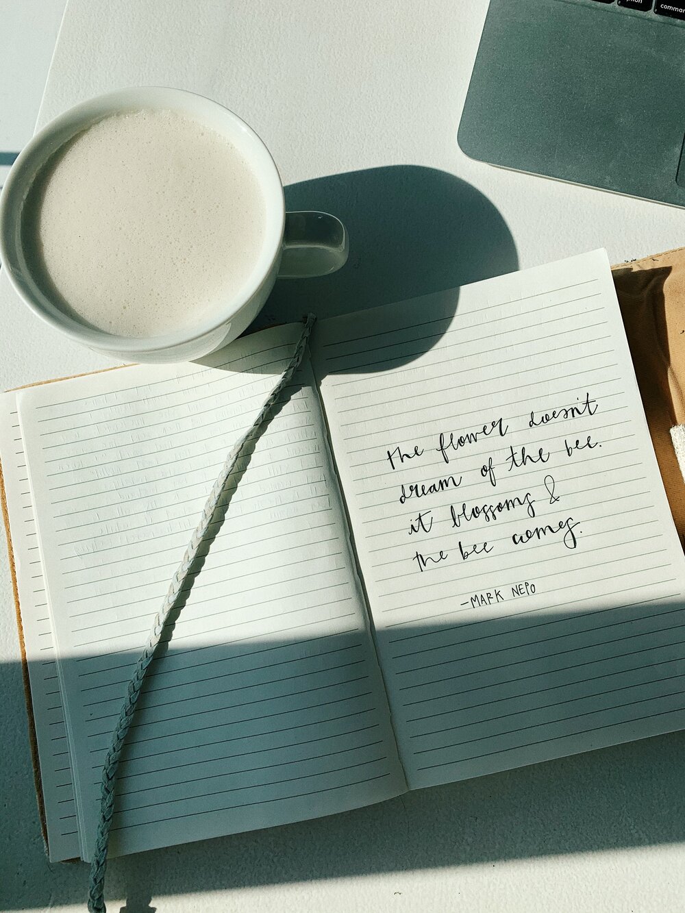 I found this quote this past week and really fell in love with it. You know when you read something and you’re like “wow, I really needed to hear that at this exact moment.” That’s how I felt when I read it so I wrote it in my journal so I could remember it forever. I also Instagram-ed it because I loved it that much.