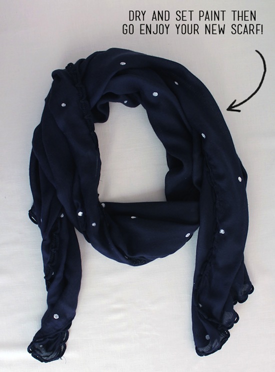 Polka dot scarf