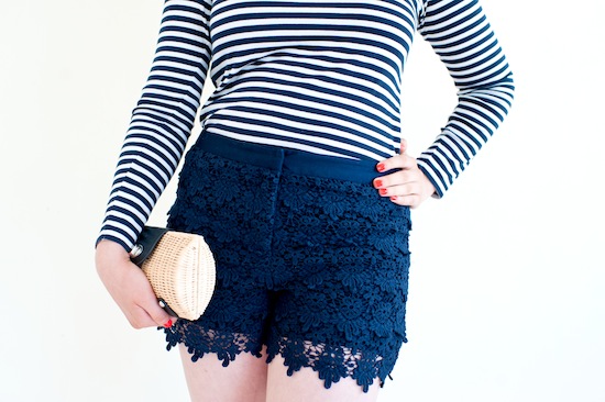lace shorts