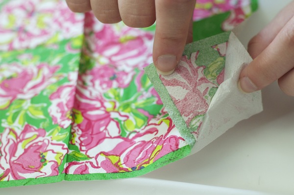 Step 1 Lilly Pulitzer napkins
