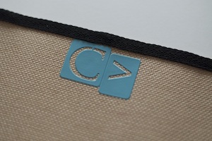 no sew DIY placemats - stencil