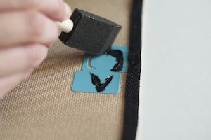 no sew DIY Stencil - paint