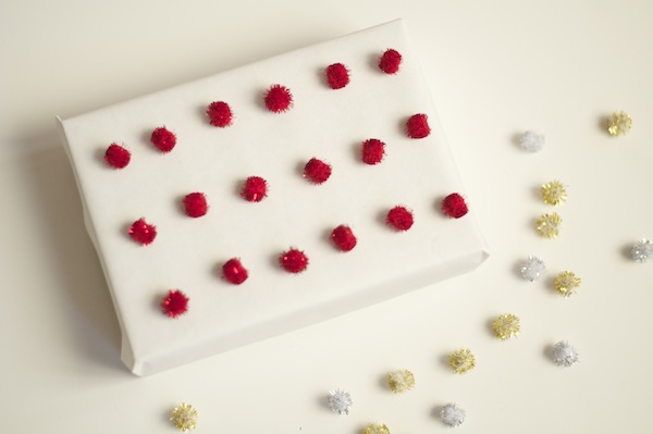 red anthro inspired gift wrap