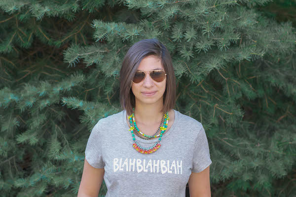 blah blah blah diy graphic tee | popcosmo