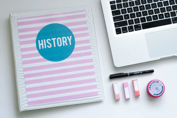 back to school and office supply binder cover templates
