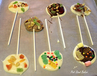 chocolate lollipops