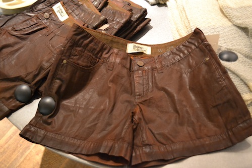 pleather shorts