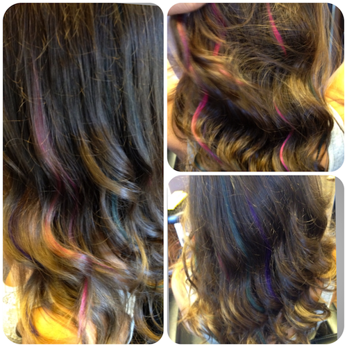 clip in hair extensions colored hair extensions