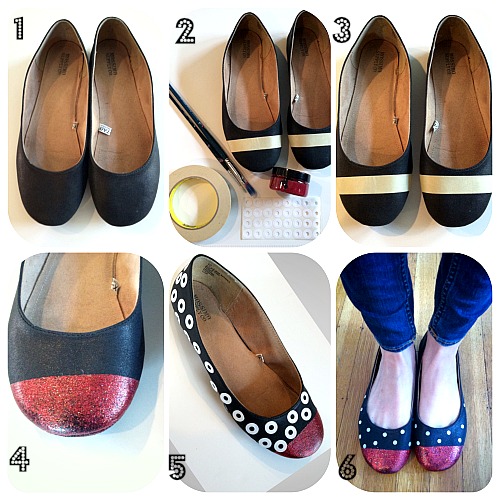 how to paint shoes
