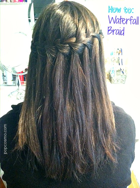 how to do a waterfall braid