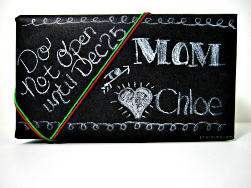 blackboard wrapping paper