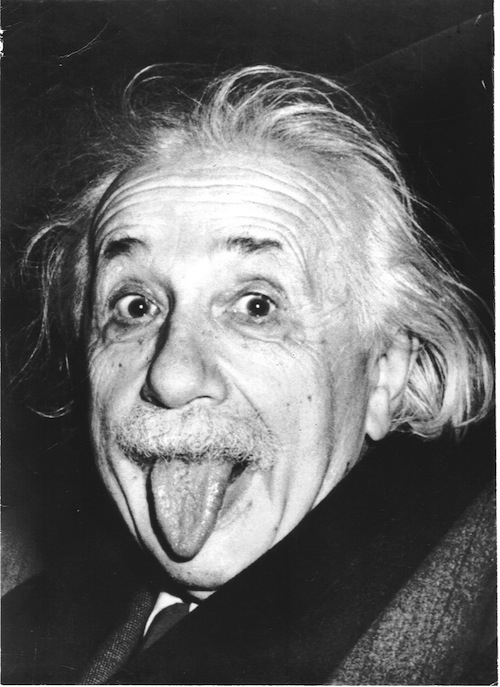 einstein goofing off