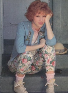 floral pants Molly Ringwald