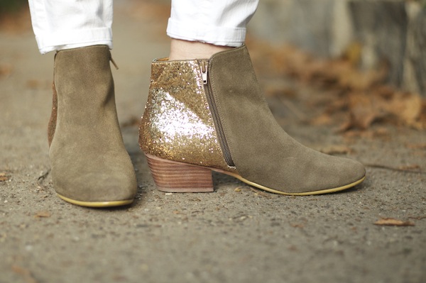 gold boots