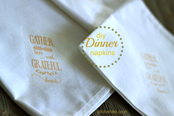 DIY dinner napkins on popcosmo