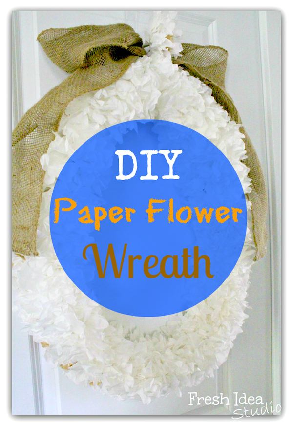 paper flower wreath
