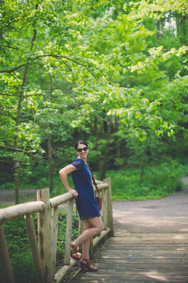 blue dress